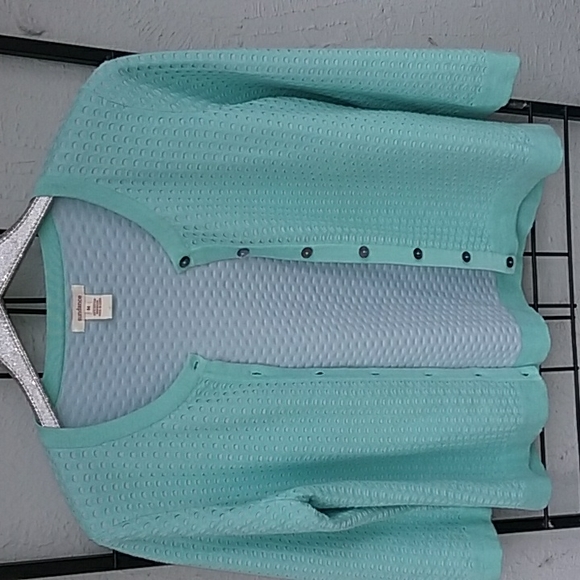 Sundance women's textured button front cardigan size M - Picture 6 of 8